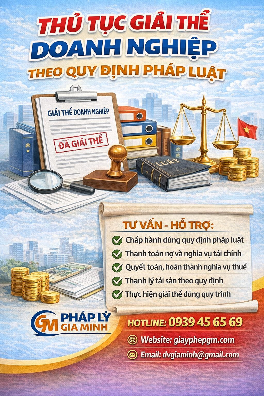  Dịch vụ giải thể công ty trọn gói Kiên Giang – Gia Minh hỗ trợ thủ tục giải thể doanh nghiệp nhanh chóng