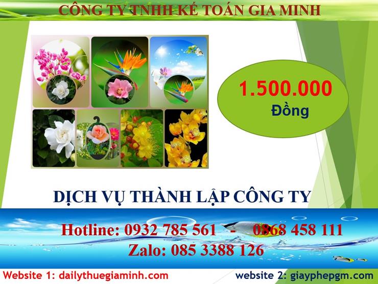 Đăng ký thành lập công ty tại Bắc Kạn 5 Chi phí đăng ký thành lập công ty tại Bắc Kạn
