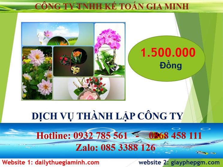 Đăng ký thành lập công ty tại Hà Nam 5 Chi phí đăng ký thành lập công ty tại Hà Nam