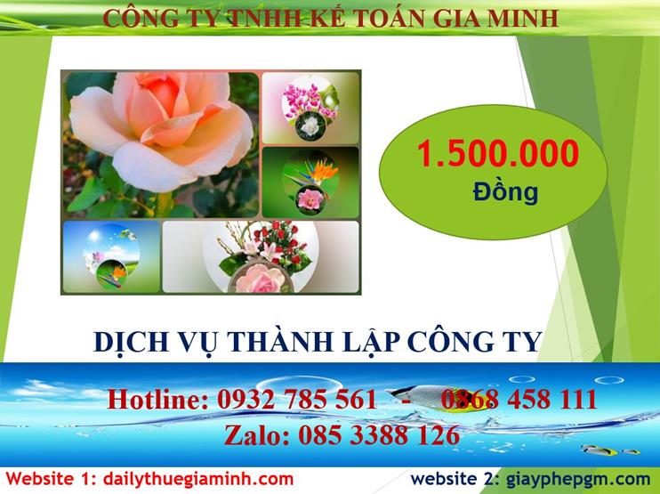 Đăng ký thành lập công ty tại Khánh Hòa 5 Chi phí đăng ký thành lập công ty tại Khánh Hòa