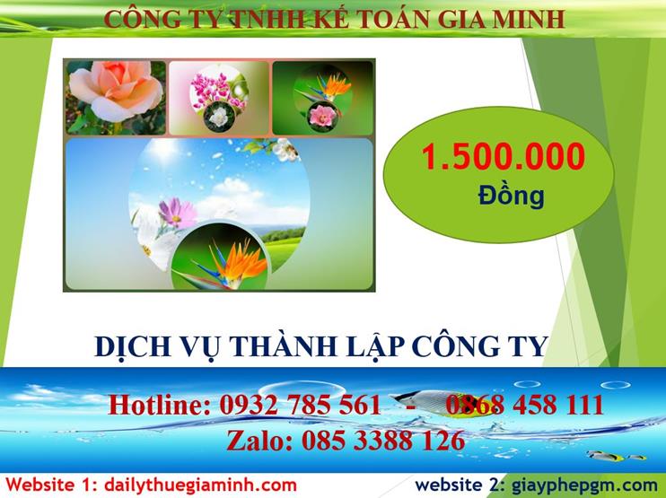 Đăng ký thành lập công ty tại Quận Bình Tân 5 Chi phí thành lập doanh nghiệp tại Quận Bình Tân