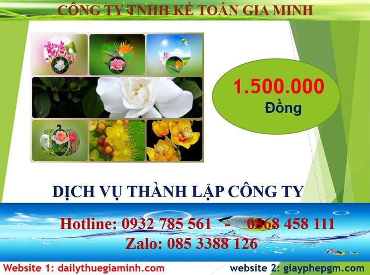 Đăng ký thành lập công ty tại Quận Tân Bình 5 Chi phí thành lập doanh nghiệp tại Quận Tân Bình