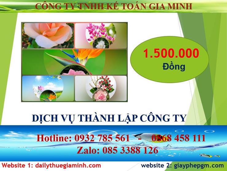 Chi phí thành lập doanh nghiệp tại TPHCM