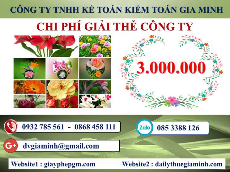 Chi phí giải thể doanh nghiệp tại Quận 2 