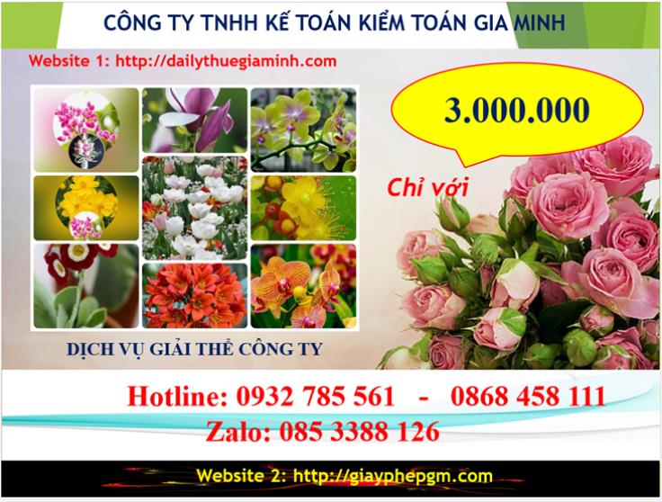 Dịch vụ giải thể công ty Hòa Bình 5 Chi phí giải thể công ty tại Hòa Bình