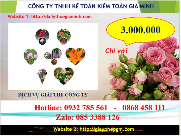 Dịch vụ giải thể công ty Huyện Bàu Bàng 2 Chi phí giải thể công ty tại Huyện Bàu Bàng
