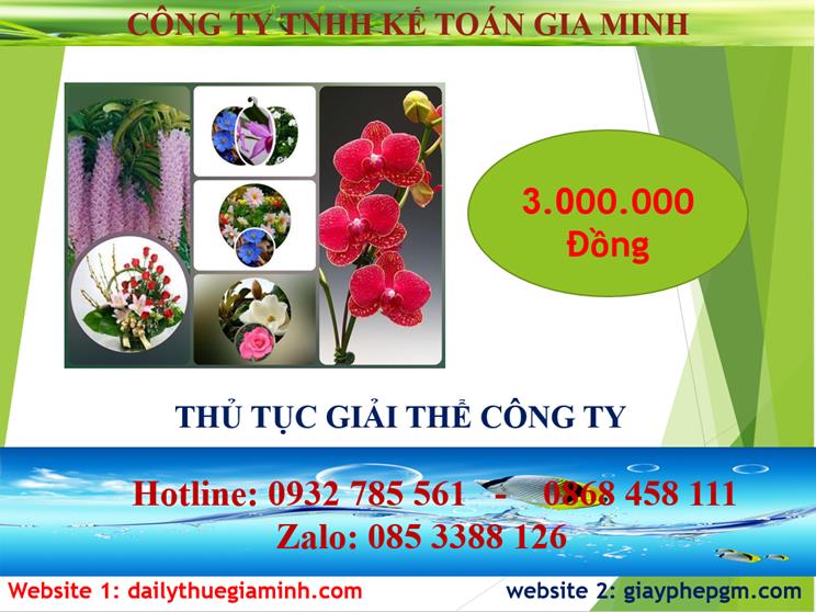 Thủ tục giải thể công ty tại Huyện Dầu Tiếng 2 Chi phí thủ tục giải thể công ty tại Huyện Dầu Tiếng