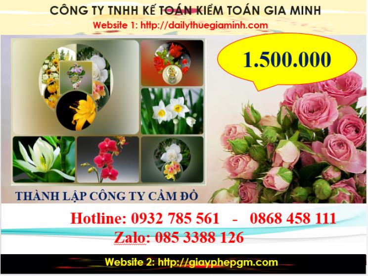 Chi phí thành lập doanh nghiệp cầm đồ tại Sơn La