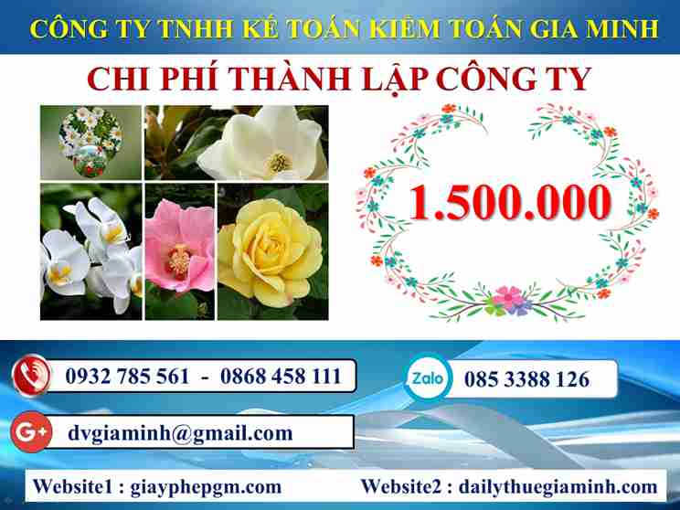 Chi phí thành lập doanh nghiệp trọn gói Hậu Giang