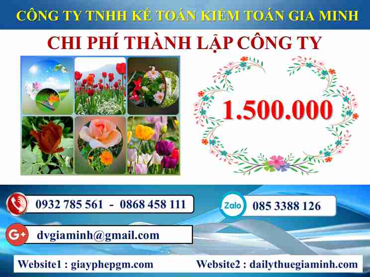 Chi phí thành lập doanh nghiệp trọn gói Thanh Hóa