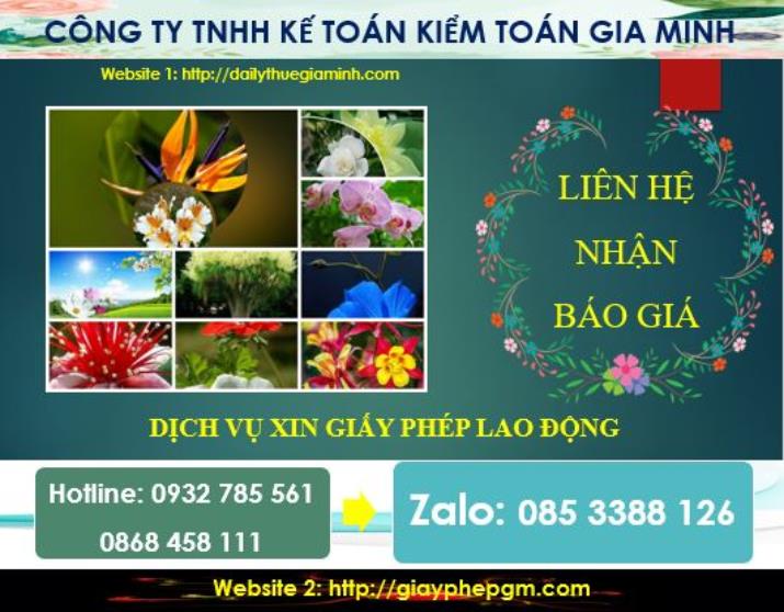 Xin giấy phép lao động tại Long An 5 Chi phí thực hiện giấy phép lao động tại Long An