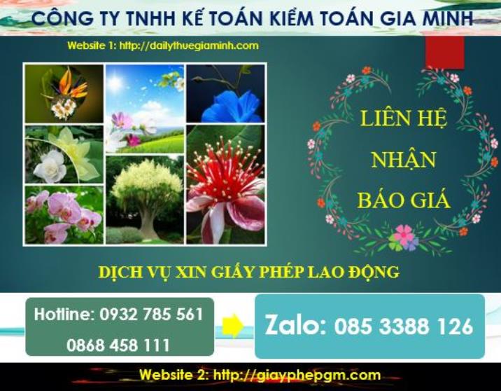 Xin giấy phép lao động tại Quảng Ninh 5 Chi phí thực hiện giấy phép lao động tại Quảng Ninh
