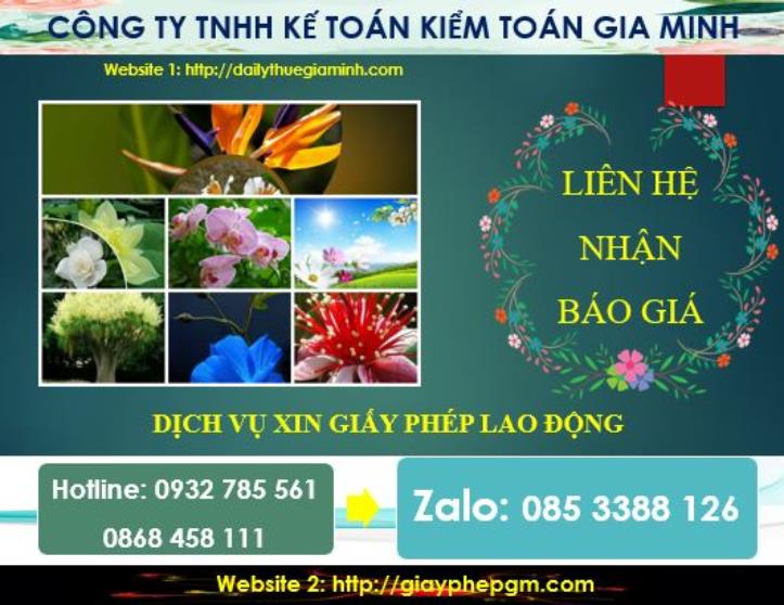 Xin giấy phép lao động tại Thành Phố Hồ Chí Minh 5 Chi phí thực hiện giấy phép lao động tại Thành Phố Hồ Chí Minh
