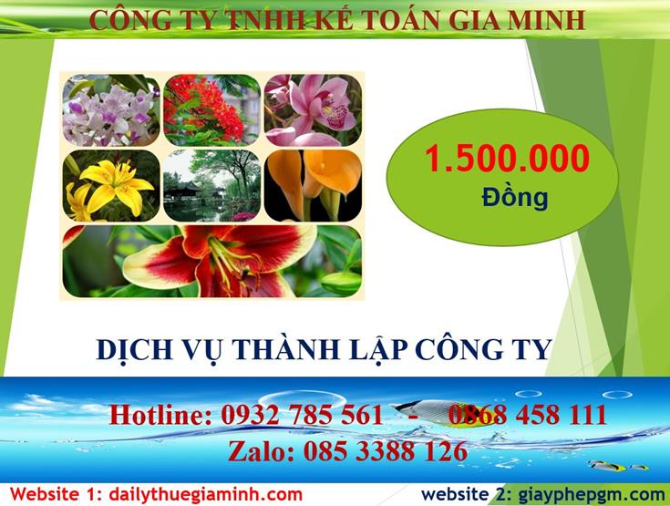 Đăng ký thành lập công ty tại An Giang 5 Chi phí đăng ký thành lập công ty tại An Giang