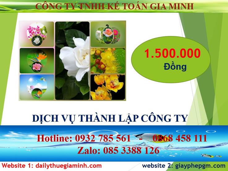 Đăng ký thành lập công ty tại Vĩnh Phúc 5 Chi phí đăng ký thành lập công ty tại Vĩnh Phúc