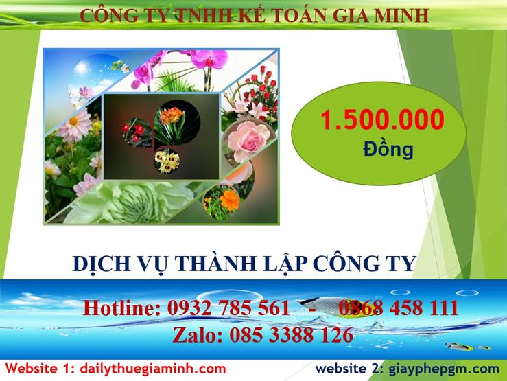 Đăng ký thành lập công ty tại Yên Bái 5 Chi phí đăng ký thành lập công ty tại Yên Bái