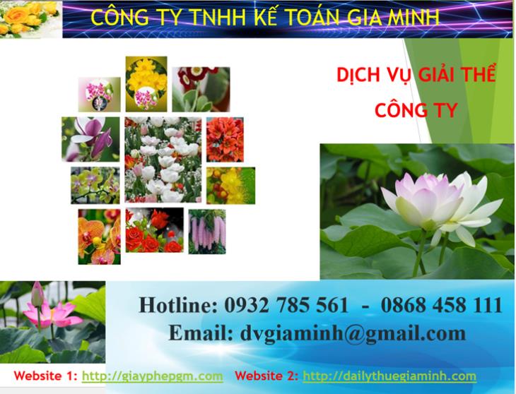 Dịch vụ giải thể công ty Thị xã Dĩ An 4 Dịch vụ giải thể công ty Thị xã Dĩ An