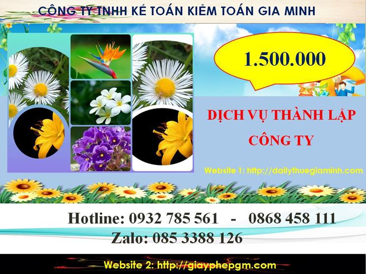 Chi phí dịch vụ thành lập chi nhánh công ty tại Huyện Bắc Tân Uyên