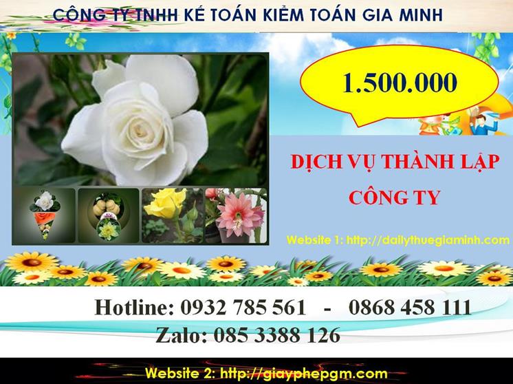 Chi phí dịch vụ thành lập chi nhánh công ty tại Huyện Phú Giáo