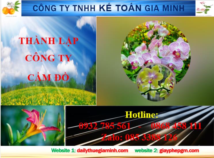 Dịch vụ thành lập công ty cầm đồ tại Sơn La