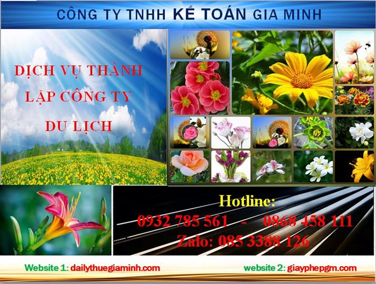 Dịch vụ thành lập công ty du lịch tại Lào Cai 4 Thủ tục thành lập công ty du lịch tại Lào Cai