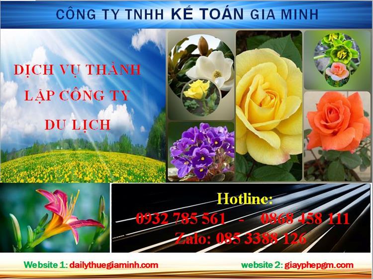 Dịch vụ thành lập công ty du lịch tại Phú Thọ 4 Thủ tục thành lập công ty du lịch tại Phú Thọ