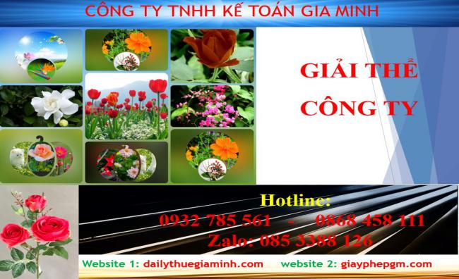 Dịch vụ giải thể công ty tại TPHCM – 3.000.000 4 Dịch vụ giải thể doanh nghiệp tại TPHCM – 3.000.000