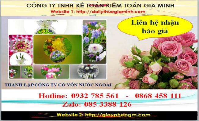 Thành lập công ty TNHH có vốn đầu tư nước ngoài tại Quận 3 5 Chi phí thành lập doanh nghiệp có vốn đầu tư nước ngoài tại Quận 3