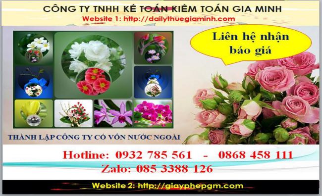 Thành lập công ty TNHH có vốn đầu tư nước ngoài tại Quận 6 5 Chi phí thành lập doanh nghiệp có vốn đầu tư nước ngoài tại Quận 6