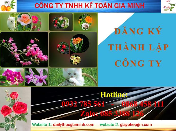 Thủ tục đăng ký thành lập công ty tại Huyện Phú Giáo