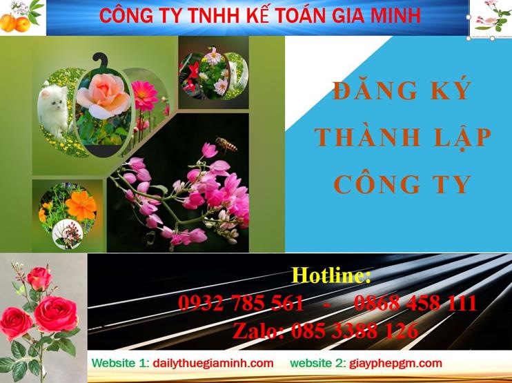 Đăng ký thành lập công ty tại Ninh Thuận 4 Thủ tục đăng ký thành lập công ty tại Ninh Thuận