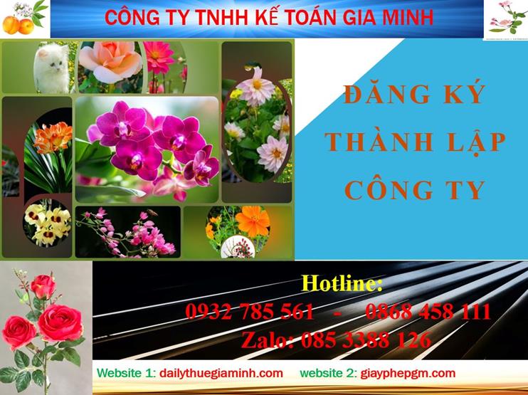 Thủ tục đăng ký thành lập công ty tại Thị Xã Bến Cát