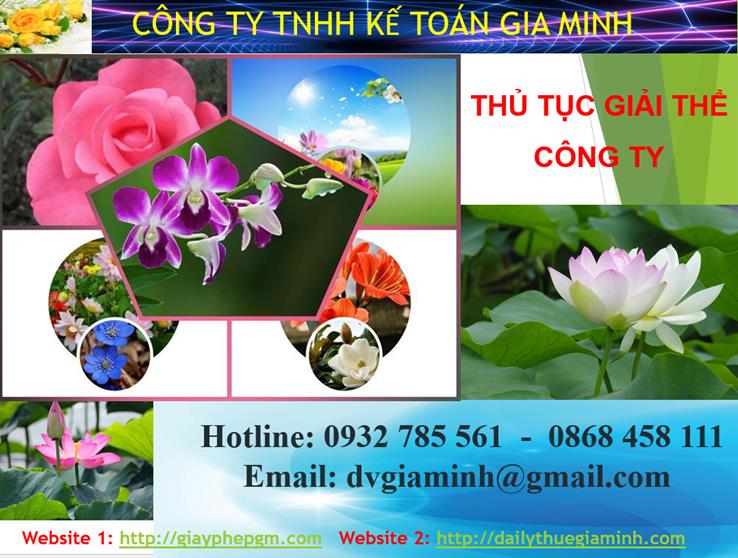 Thủ tục giải thể công ty tại Quận Bình Thạnh 4 Thủ tục giải thể công ty tại Quận Bình Thạnh