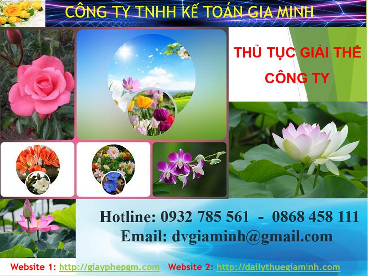 Thủ tục giải thể công ty tại Thị Xã Thuận An