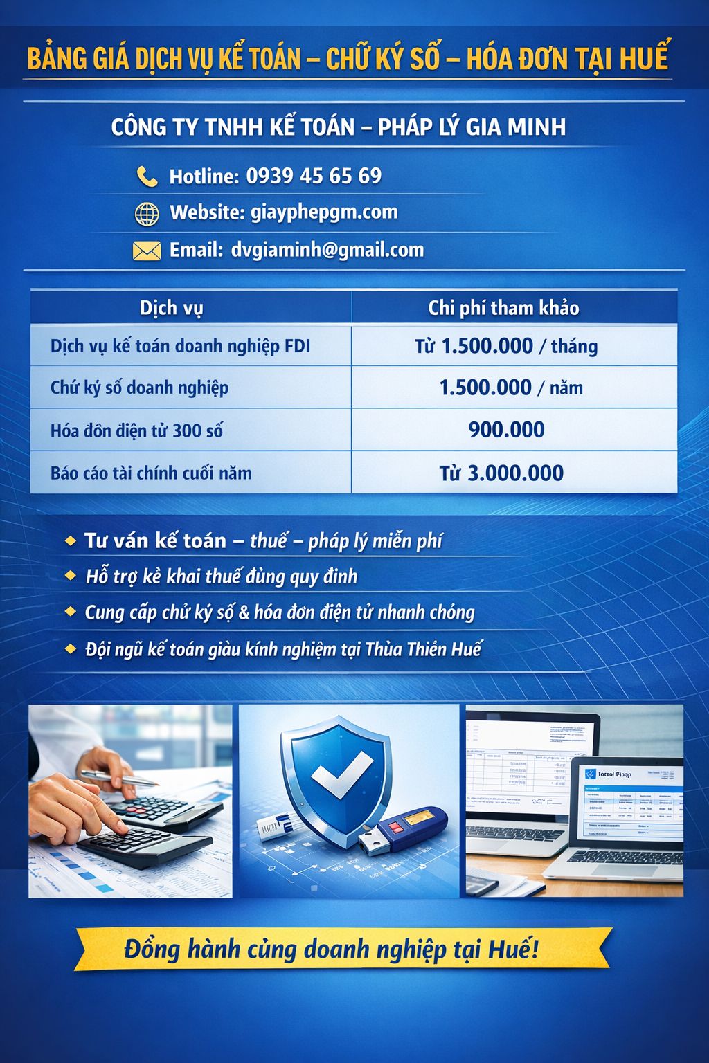 Dịch vụ kế toán cho doanh nghiệp FDI tại Huế