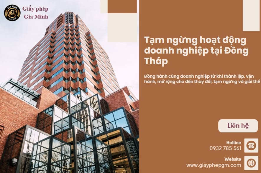 Tạm ngừng hoạt động doanh nghiệp tại Đồng Tháp – Hồ sơ, quy trình và lưu ý quan trọng cần biết 5 Tạm ngừng hoạt động doanh nghiệp tại Đồng Tháp