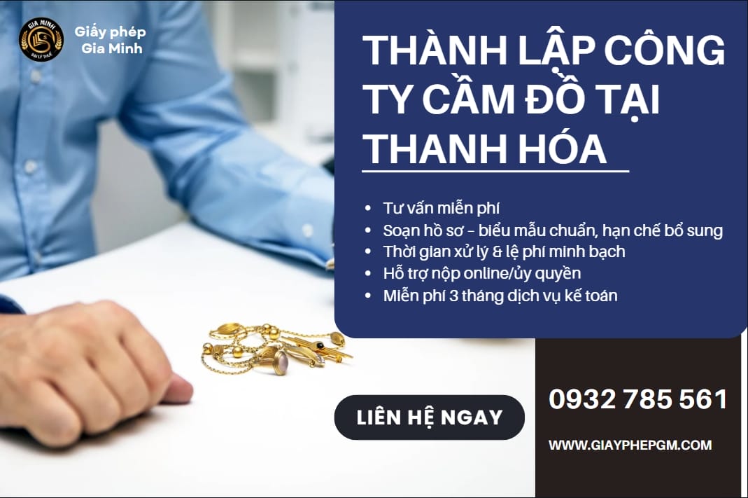 Thành lập công ty cầm đồ tại Thanh Hóa 4 Dịch vụ thành lập công ty cầm đồ tại Thanh Hóa
