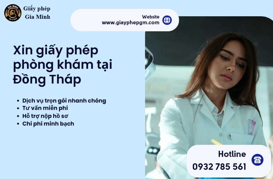 Xin giấy phép phòng khám tại Đồng Tháp