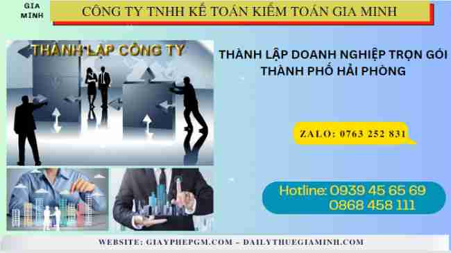 Thành lập doanh nghiệp trọn gói Thành Phố Hải Phòng