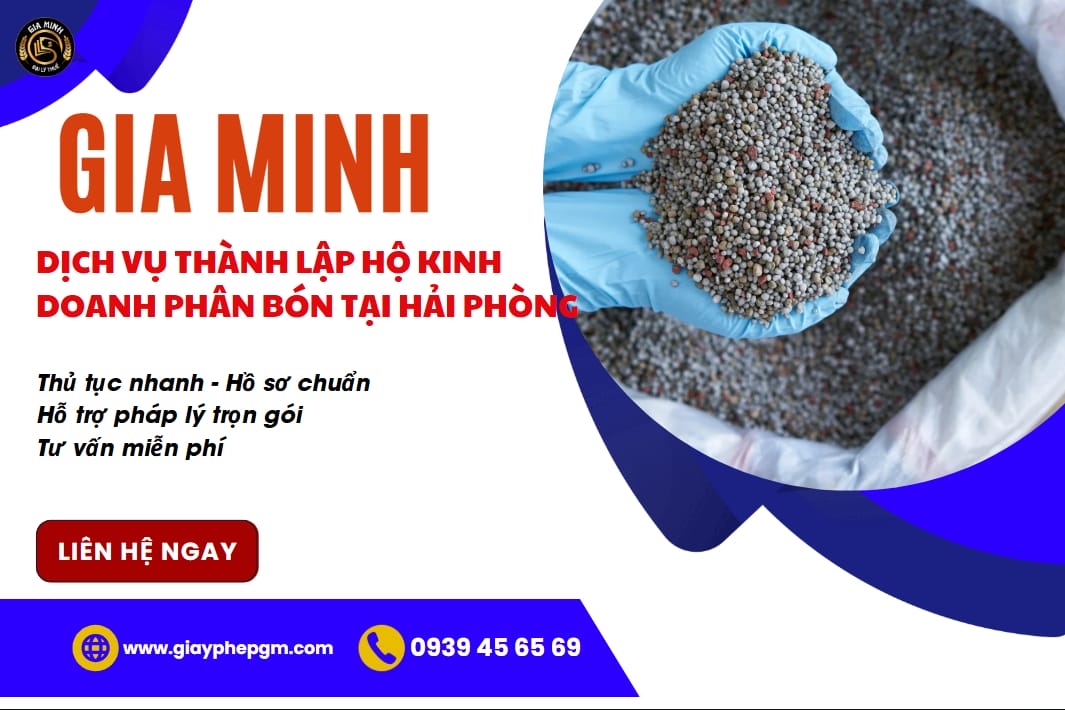 Dịch vụ thành lập hộ kinh doanh phân bón tại Hải Phòng