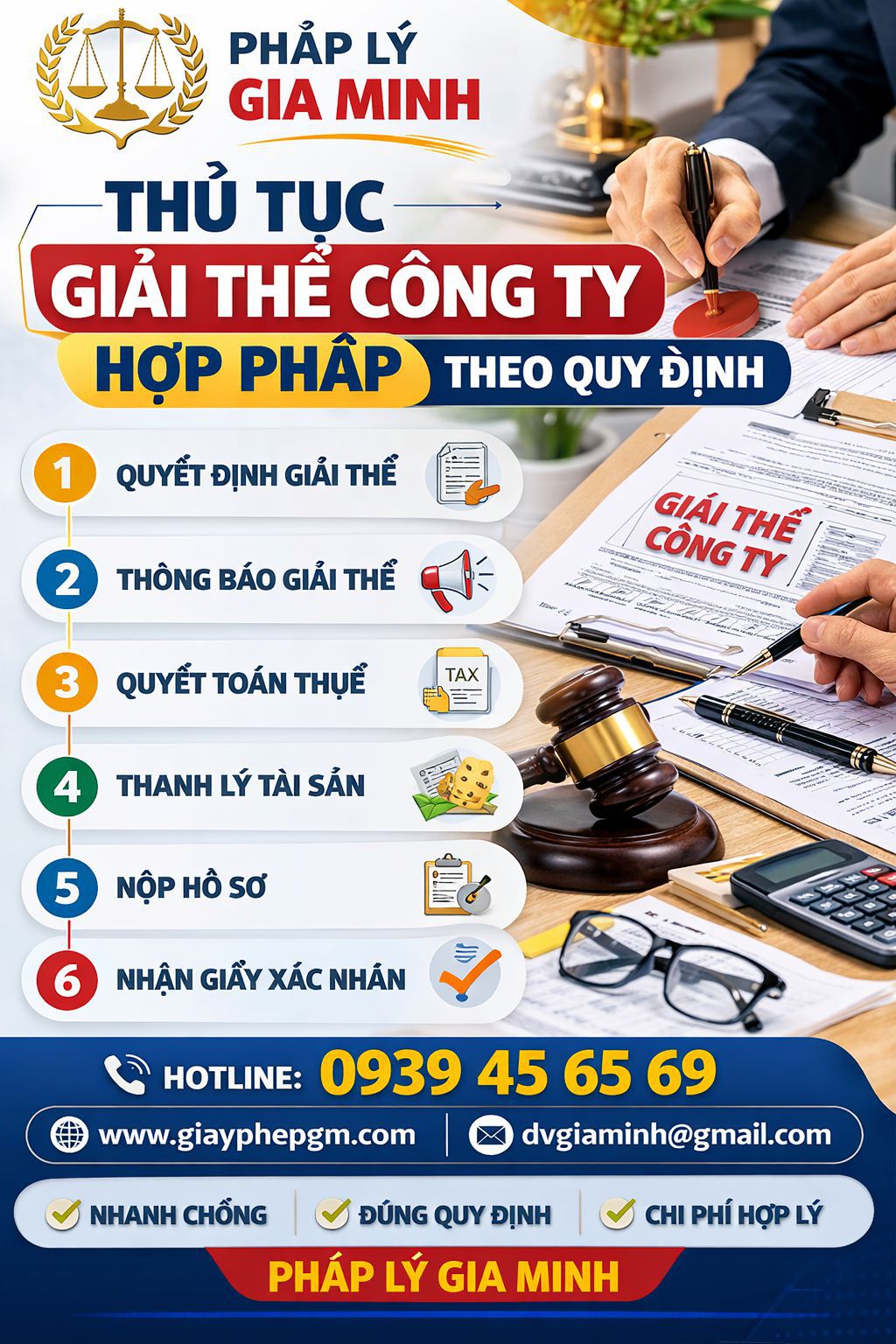 Công ty Gia Minh hỗ trợ giải thể doanh nghiệp tại Đồng Nai