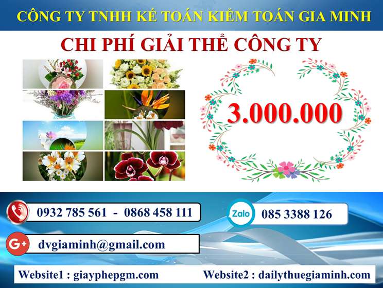 Chi phí giải thể công ty trọn gói giá rẻ tại Hải Dương