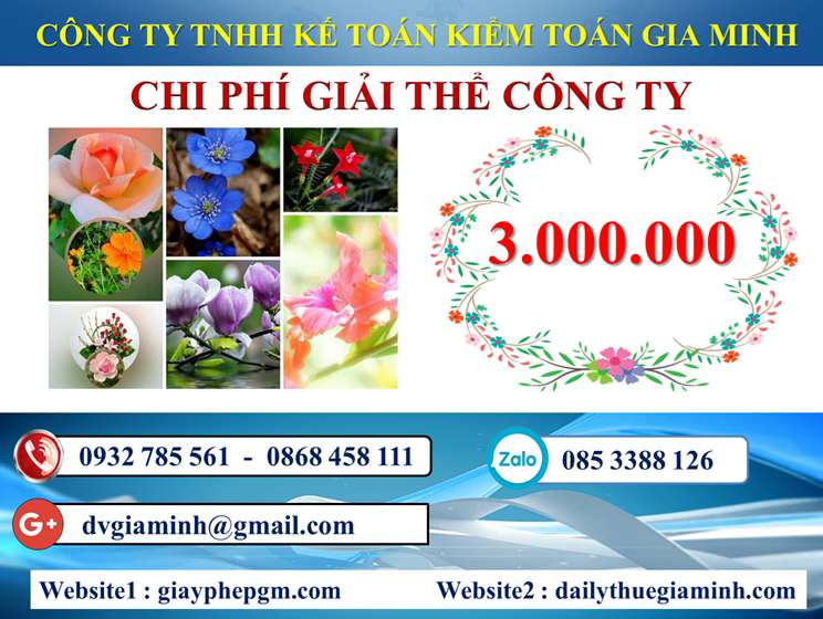 Chi phí giải thể công ty trọn gói giá rẻ tại Hòa Bình