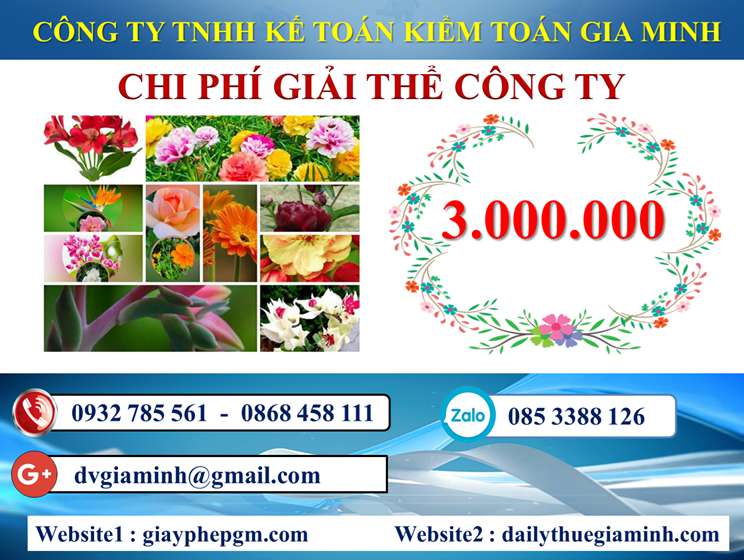 Dịch vụ giải thể công ty trọn gói giá rẻ tại Huyện Sóc Sơn 7 Chi phí giải thể công ty trọn gói giá rẻ tại Huyện Sóc Sơn
