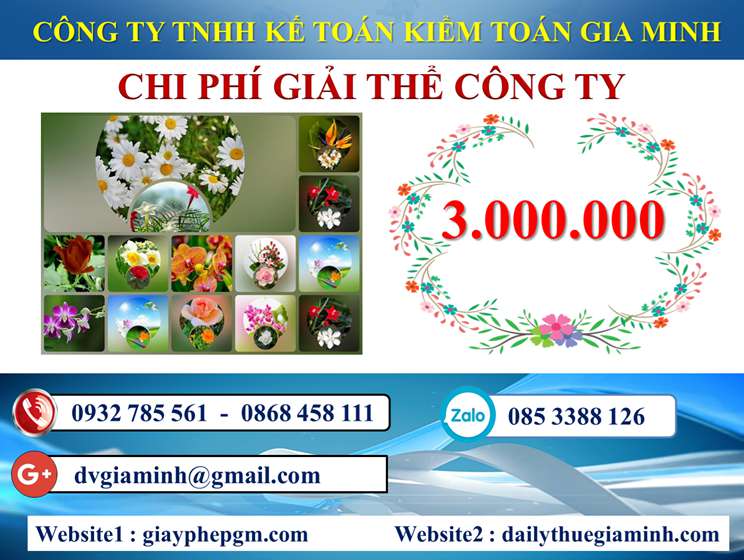 Dịch vụ giải thể công ty trọn gói giá rẻ tại Quận Tân Phú uy tín, nhanh chóng 5 Chi phí giải thể công ty trọn gói giá rẻ tại Quận Tân Phú