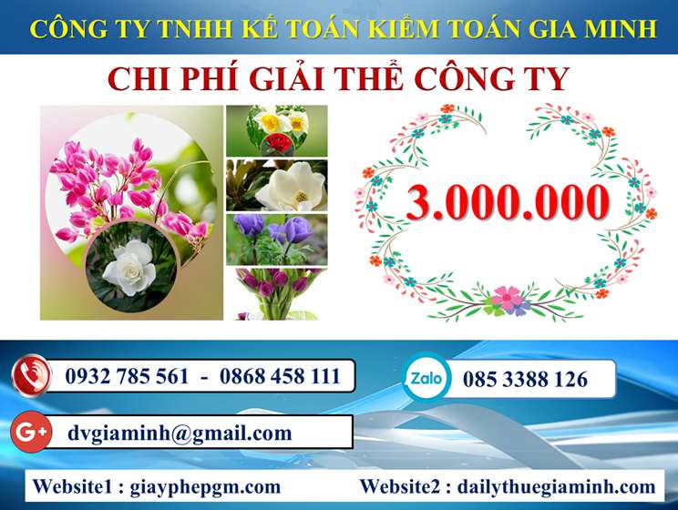 Dịch vụ giải thể công ty trọn gói giá rẻ tại Thái Nguyên 5 Chi phí giải thể công ty trọn gói giá rẻ tại Thái Nguyên