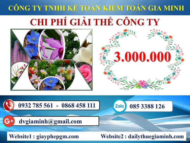 Dịch vụ giải thể công ty trọn gói giá rẻ tại Thanh Hóa 5 Chi phí giải thể công ty trọn gói giá rẻ tại Thanh Hóa
