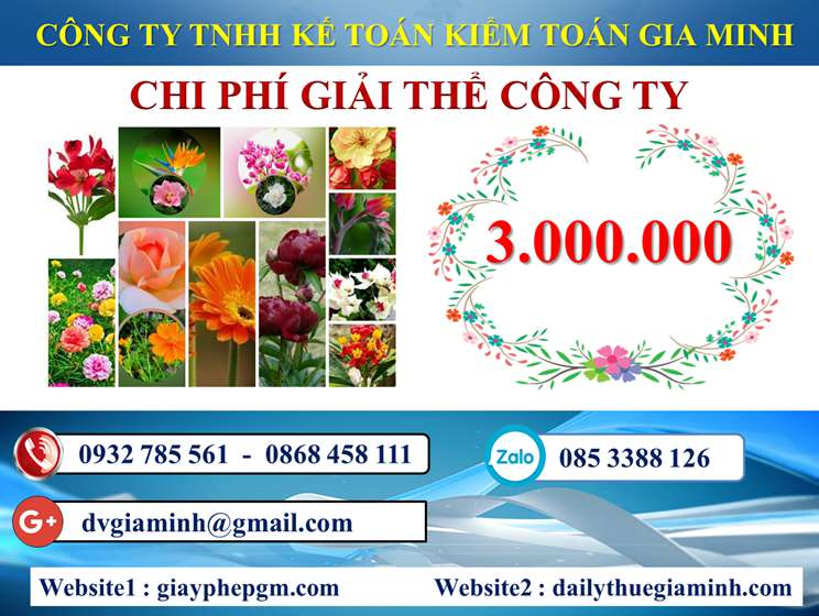 Dịch vụ giải thể công ty trọn gói giá rẻ tại Thị Xã Sơn Tây 5 Chi phí giải thể công ty trọn gói giá rẻ tại Thị Xã Sơn Tây