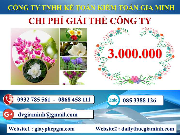 Dịch vụ giải thể doanh nghiệp tại Cần Thơ 5 Chi phí dịch vụ giải thể doanh nghiệp tại Cần Thơ