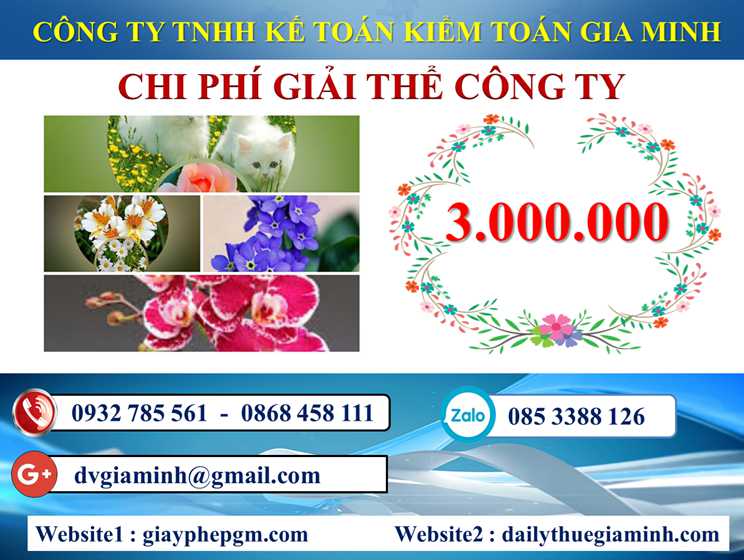 Dịch vụ giải thể doanh nghiệp tại Huyện An Dương 5 Chi phí dịch vụ giải thể doanh nghiệp tại Quận An Dương